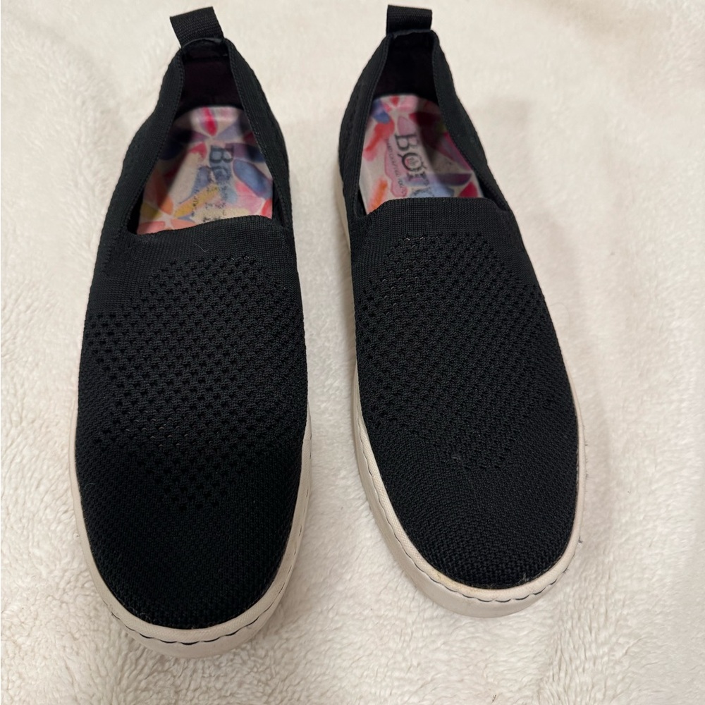 Born Women’s stretchy Black Slip-On Shoes